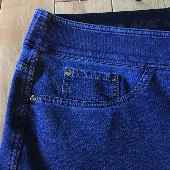 ADX Blue Denim Stretchy Straight Fit Ladies Pull-on Jeans 18-20 - Picture 5 of 14